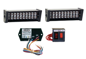 SUPPORT LUMINEUX DESODO MECHE 5 LEDS 12/24V ROUGE - Road Store